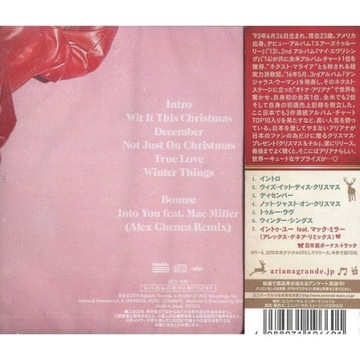 {{{ ARIANA GRANDE - CHRISTMAS & CHILL EP (1 CD) Япония