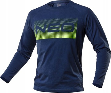 NEO T-SHIRT KOSZULKA ROBOCZA Z DŁUGIM RĘKAWEM Z NADRUKIEM NEO ROZMIAR M