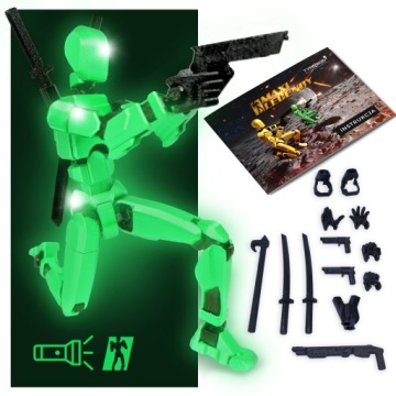 Robot Mini figurka Maxi Legendy Figurka Kolekcjonerska 20cm ŚWIECĄCY GLOW