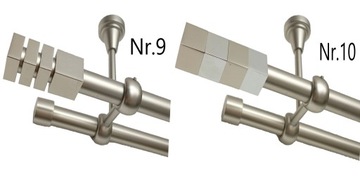 ДВОЙНОЙ ПОТОЛОЧНЫЙ КАРДИН, СЕРЕБРЯНЫЙ, 19мм/360см