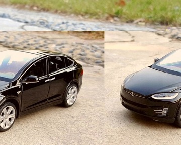 Детский автомобиль МОДЕЛЬ TESLA X 1:32 премиум