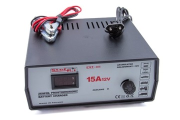Prostownik 12V, 15A, 34Ah-150Ah EST-305 Stef-Pol