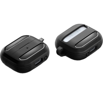 Матовый чехол для Galaxy Buds 3/3 Pro, Spigen Rugged Armor с карабином