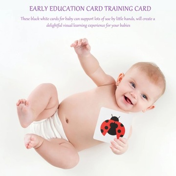 2 комплекта высококонтрастных черно-белых детских карточек с картинками