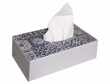 Pudełko na CHUSTECZKI 100% DREWNO, szare