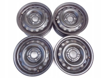 4× DISK OCELOVÝ NISSAN OE MICRA K12 K13 / 5,5J 4X100 ET45 + ČIDLA TPMS 5.5" X 14" ET 45