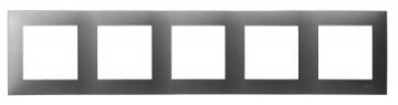 Ramka pięciokrotna Ospel SZAFIR szary mat R-5Z/70
