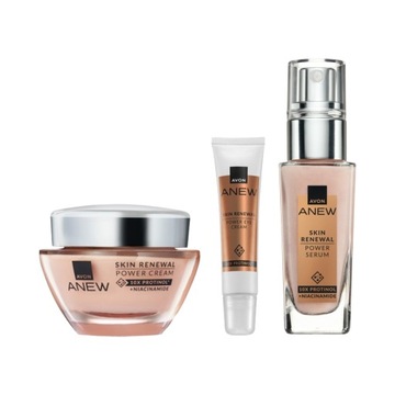 Avon Odmładzająco-wzmacniający zestaw (krem+krem pod oczy+serum) Anew