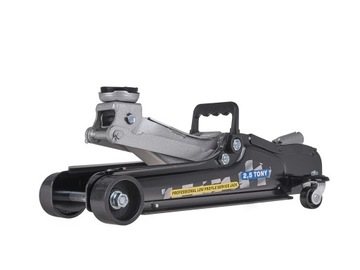 PODNOŚNIK SAMOCHODOWY LEWAREK NISKOPROFILOWY 2,5T ŻABA GUMA STALOWE KOŁA