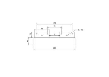 КОМПЛЕКТ 4X Мебельная ножка, ножка кровати, оконный козырек, MAT BLACK 225x70mm