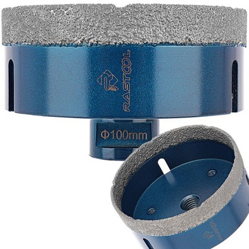 KORONKA DIAMENTOWA OTWORNICA 100MM DO PŁYTEK SZLIFIERKI GRESU M14 JAKOŚĆ