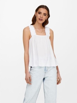 ONLY TEKSTUROWANY CROP TOP NA RAMIĄCZKACH S