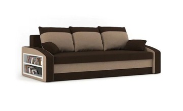 KANAPA ROZKŁADANA Z PÓŁKĄ WYGODNA SOFA