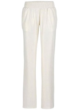 Spodnie damskie 36/38 wieczorowe eleganckie kremowe bonprix