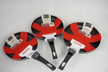 KOMPLET PATELNI tradycyjna 24 , 26, 28 cm non-stick (nieprzywierająca)