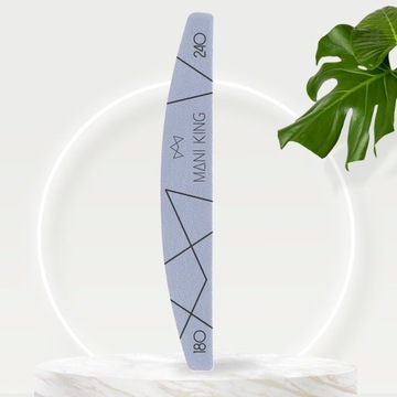 Пилочка для ногтей Manicure Pedicure Crescent 180/240 ManiKing Набор из 25 шт.