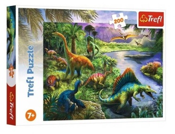 Puzzle TREFL 200 Drapieżne dinozaury