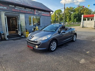 Peugeot 207 CC 1.6 VTi 120KM 2007 Peugeot 207 CC 1.6 Benzyna 120 KM, Cabrio, Klima, zdjęcie 2