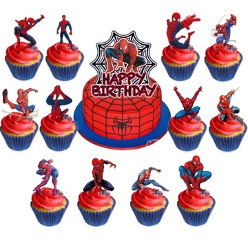 Marvel Spiderman świeczki urodzinowe świeczka tor