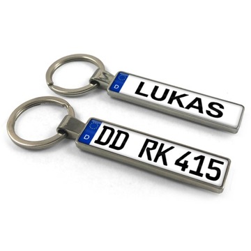 Брелок 2-сторонний НОМЕР + ЛЮБОЕ ИМЯ для папы на День отца