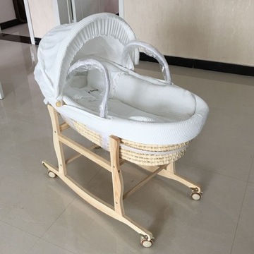 LAYETTE Постельное белье КОРЗИНА MOSES 6 шт. МАТРАС БУТКА ОДЕЖДА БЕЛАЯ ВАФЕЛЬНЫЙ УЗОР