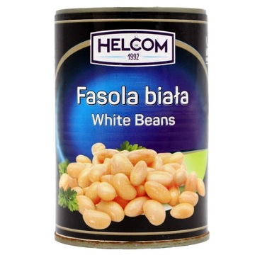 FASOLA BIAŁA w puszce white beans Helcom 425ml