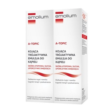 Emolium A-Topic Emulsja Do Kąpieli 200 ml x 2 + GRATIS