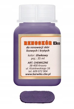 RENOSKÓR FARBA LAKIER DO SKÓRY ŚLIWKOWY 30 ml