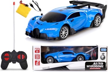 AUTO ZDALNIE STEROWANE NIEBIESKIE SAMOCHÓD RC AKUMULATOR