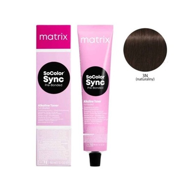 Matrix Color Sync Pre-Bonded toner do włosów 90 ml 3N Ciemny Brąz Naturalny