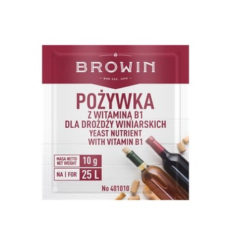 POŻYWKA 10g do wina drożdży winiarskich z wit. B1
