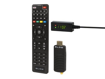 Маленький тюнер Blow DVB-T2 7000 FHD MINI, декодер H.265 с HDMI USB и записью