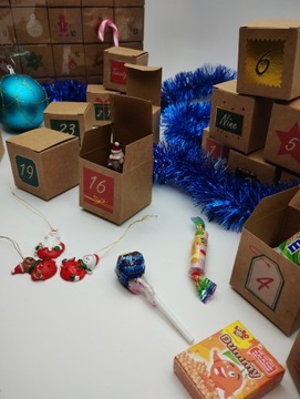 Креативный адвент-календарь, в котором вы сможете самостоятельно заполнить 24 поля.