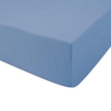 Prześcieradło JERSEY dżersej 80x140 wz. niebieski