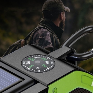 FM-ЭКСТРЕННАЯ РАДИО СОЛНЕЧНАЯ ФОНАРЬ 5000 мАч