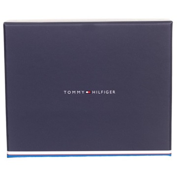 TOMMY HILFIGER BEZPIECZNY PORTFEL MĘSKI TH CENTRAL TRIFOLD CZARNY