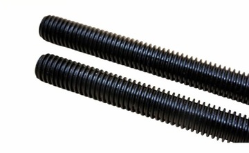 Pręt gwintowany metryczny DIN975 kl.8.8 czarny M24x1000mm - 1szt.