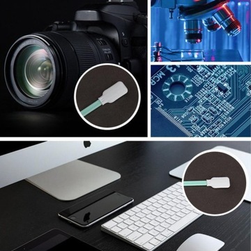 ПАЛОЧКИ БЕЗПЫЛИ 100 шт для чистки головок оптики и электроники фотоаппаратов