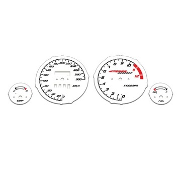 Honda CBR 1000 F DUAL 92-99 Tarcze Zegarów BIAŁE
