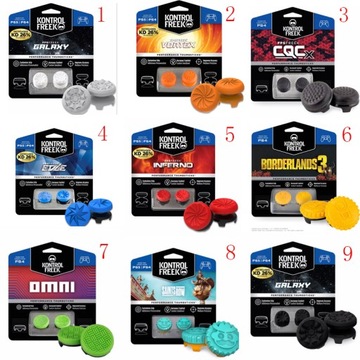 NAKŁADKI GRIPY NA GRZYBKI DO PLAYSTATION PS4 PS5 KONTROLFREEK GALAXY 4 szt.