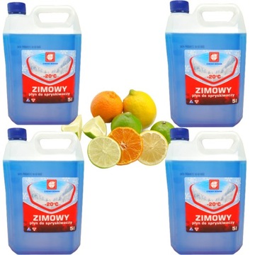Płyn do spryskiwaczy zimowy 4x5L