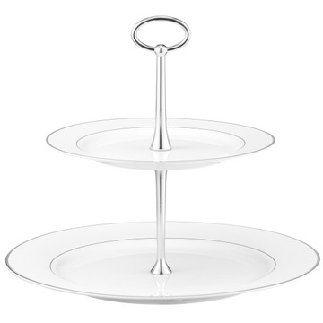 PATERA NA CIASTO PIĘTROWA PORCELANOWA GLAMOUR