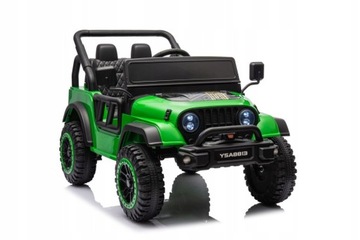DUŻY JEEP RETRO AUTO NA AKUMULATOR DLA DZIECI DWA SILNIKI 90W 24V PILOT
