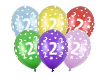 Balon na urodziny 2 DRUGIE urodziny Balon 1 szt.