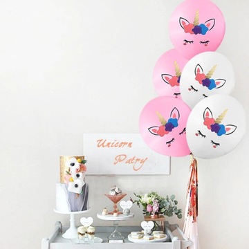 ZESTAW BALONÓW BALON JEDNOROŻEC URODZINY 15 SZTUK