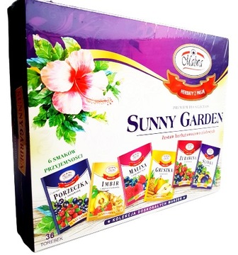 MALWA SUNNY GARDEN ZESTAW HERBAT NA PREZENT 36szt DATA: 2025.10