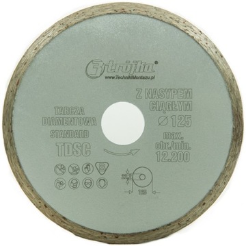 TARCZA DIAMENTOWA do kamień marmur ceramika 125mm