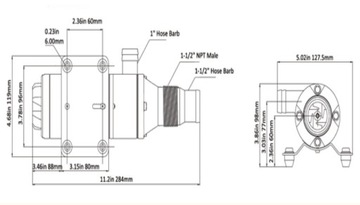 ФЕКАЛЬНЫЙ НАСОС 46Л/МИН 24В/6 А