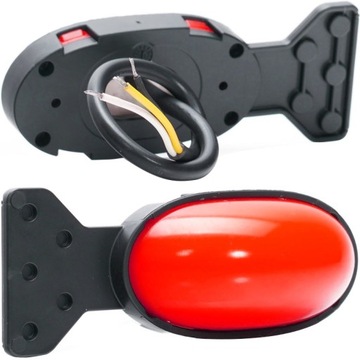 LAMPA OBRYSOWA NA TYŁ CZERWONA LED NA WIESZAKU WAŚ