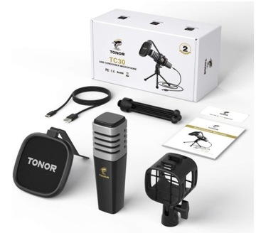 Конденсаторный USB-микрофон TONOR TC30 для ноутбука